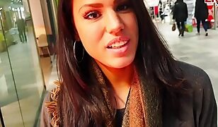 Curvy Latina Teen Sucked & Fucked Raw in Public, Drenched in Hot Cum