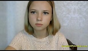 Naughty Teen Live Streamer Dares Viewers to Cum as She Flashes Her Tight Pussy & Big Tits
