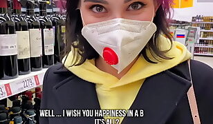 Public Agent Pounces On Student In Walmart For A Quick, Risky Fuck