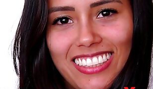 P4PI 76: Juicy Latina’s DP Debut – Two Cocks Stretch Her Tight Pussy and Ass, Leaving Her