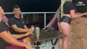 Cheat’s Delight: Submissive Housewife Strips for Her Cuckold Husband and Enjoys a Wild, Uninterrupted Threesome