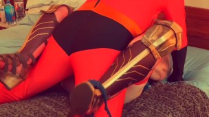 Granny’s Mr. Incredible Bends WonderWoman Over for a Wild Night