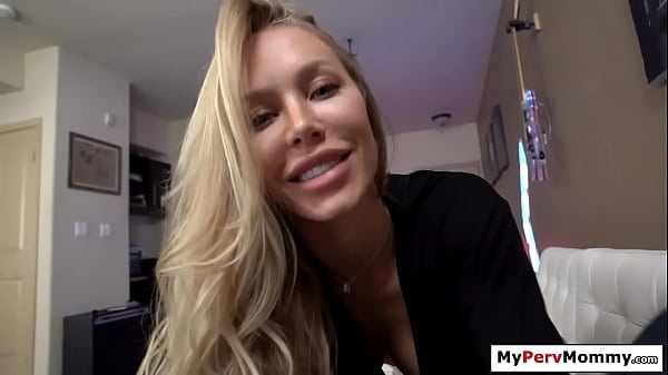Busty Blonde Stepmom’s Secret Blowjob Turns into Wild Fuck