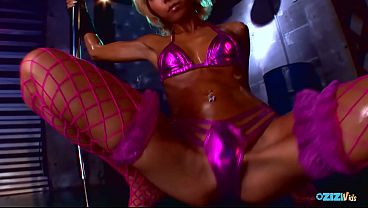 Oiled Blonde Provokes His Arousal: Must Blow for Cumshot