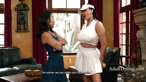 Asian Teen’s Secret Encounter with Busty Tennis StepMom