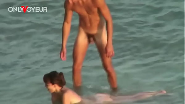 Beach Voyeur Secret Encounter: Swallow Crave, Body Cumshot!