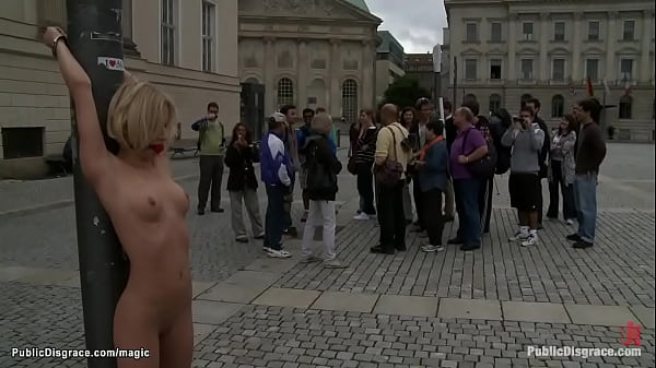 Paris Pink Gagged Bound Publicly Fucked by Dominant Tommy