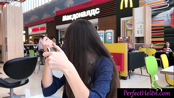 Brunette’s Passionate Public Blowjob & Cum on Ferris Wheel
