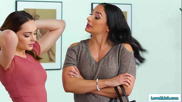 Busty Stepmom & Stepdaughter’s Secret Passionate Bedroom Love