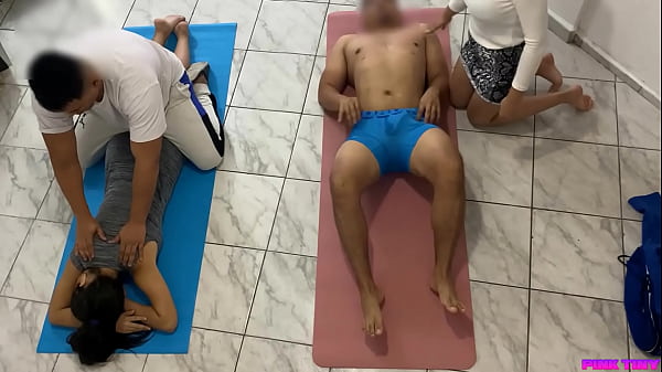 Dominant Couple Massage: Wife Rides Client Cock by Cuck