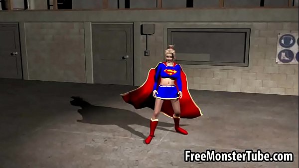 Foxy 3D Cartoon Supergirl Rides Rock Hard Cock: Pure Ecstasy