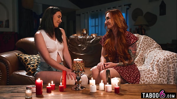 Powerful MILF Lesbians Drench Each Other in Hot Candle Wax
