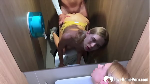Sexy Brunette Fucked in Gym Toilet: Secret Encounter Tale