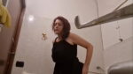 Italian MILF Records Forbidden Pee in Dirty Public Restrooms
