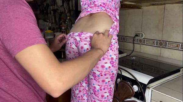 Secret Encounter: 18YO Stepdaughter’s Ass in Pink Pajamas