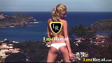 Romantic Blonde Babes Ass Fucked by Passionate Police Hunk