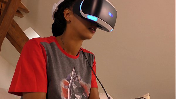 Ebony Teens’ Hypnotic VR Dreams in Spellbinding Lace Lingerie
