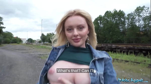 Public Agent: Teasing Big Boobs Big Booty British Babe Outdoors