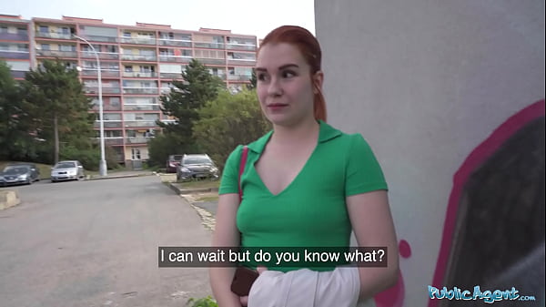 Public Agent: Redhead Cutie Dumps Condom for Instant Raw Sex!