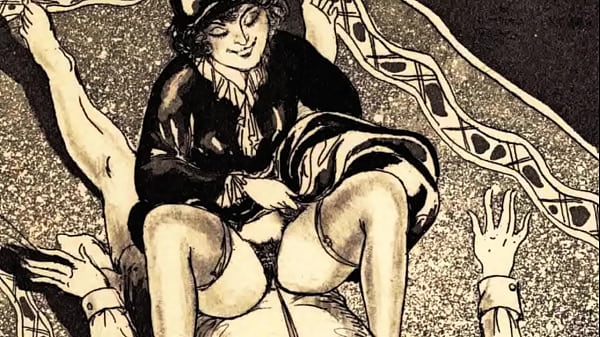 Retro Erotic Drawings: Surrender to Dominant Vintage Lust