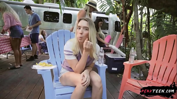 Spellbinding Sneaky Sex in Public Pool with Curvy Booty Teen