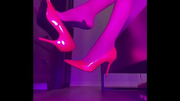 Dominant Shoe Dangling High Heel Fetish with Sexy Stockings