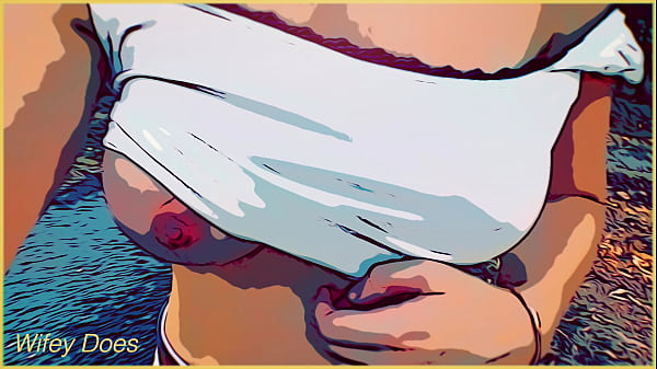 Savage Wife Converted to Comic Style for Public Flashing