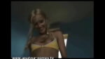 Young Blonde Girl Riding with Burning Passion and Love