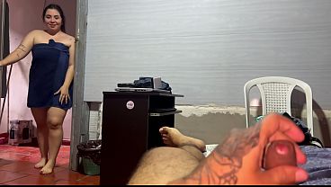 BBW with Huge Tits Surrenders to Passionate Big Cock Creampie