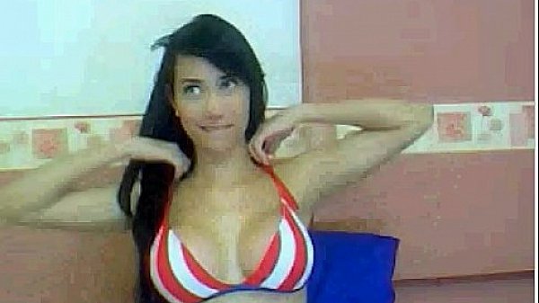 Busty Brunette Ignites Burning Love with Small Dildo Play