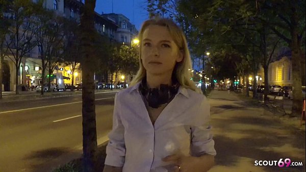 German Scout Tempts Skinny Young Girl for Street Cash Fuck