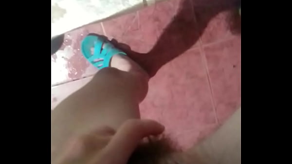 Big Hairy Clitoris: Passionate Solo Pleasure in Bathroom
