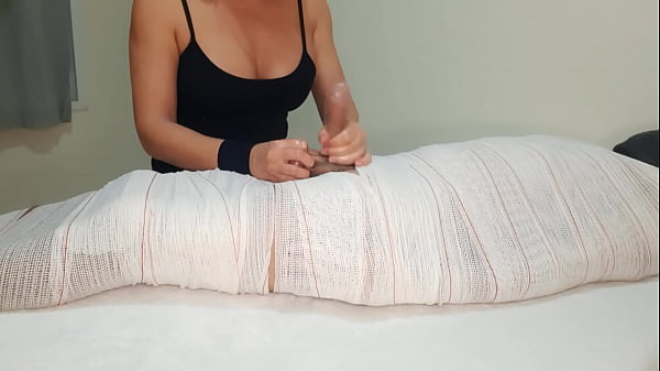 Mummified Handjob Part 3: Intense 2-Min Orgasm Tease Bliss