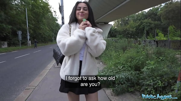 Public Agent: Naughty Petite Brit Teases Huge Dick Outdoors
