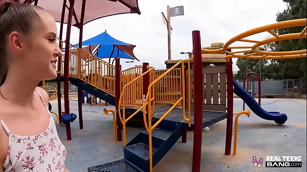 Passionate Brunette Teen Shares Loving Risky Public Blowjob