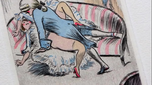 Retro Erotic Drawings: Passionate Love and Deep Desire