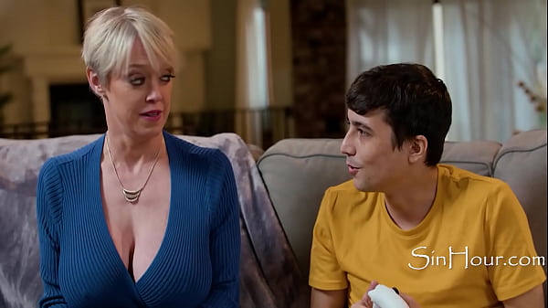Naughty Stepmom Caught Riding Gamer Stepson’s Controller!