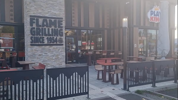 Voyeur Fan Joins Me at Burger King – Instant Fingering!