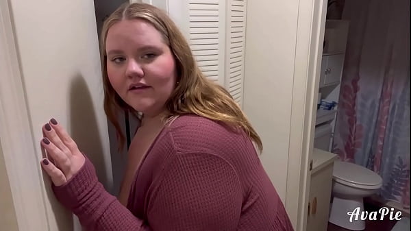 BBW Roomie Catches You Jerking Off With Explosive Passion